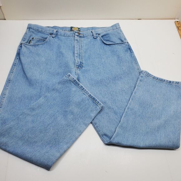 Cabelas Jeans Mens Blue Medium Wash Straight Leg 905099S Outdoor Gear 42x30 - Picture 5 of 15